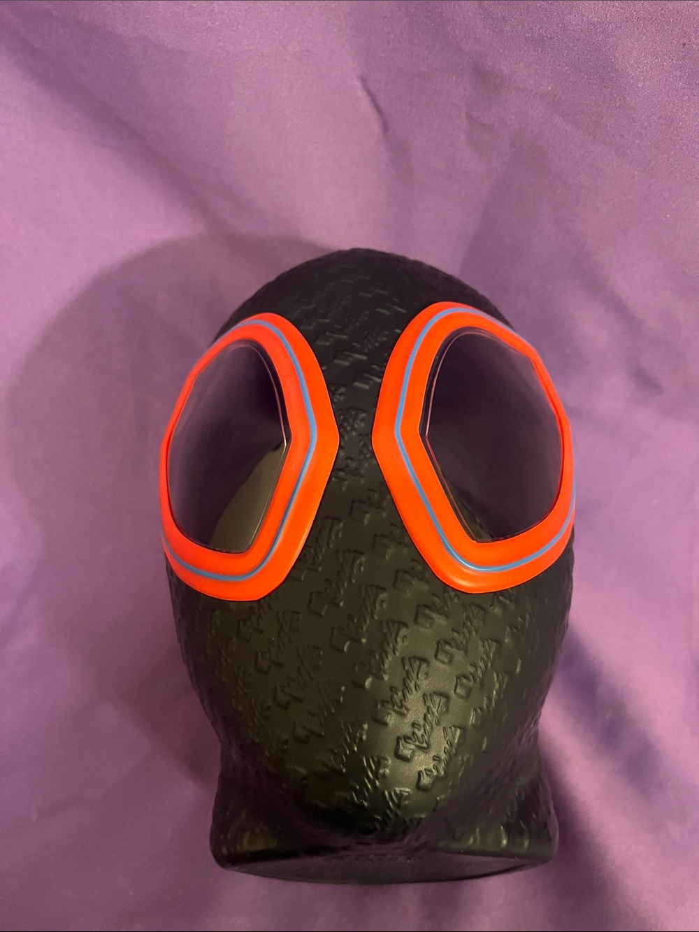 Marvel Black Mask with Red-Orange Goggle Accents